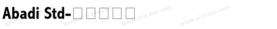 Abadi Std字体转换